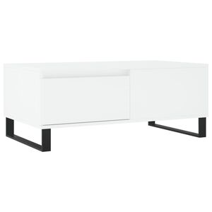 vidaXL Coffee Table White 90x50x36.5 cm Engineered Wood