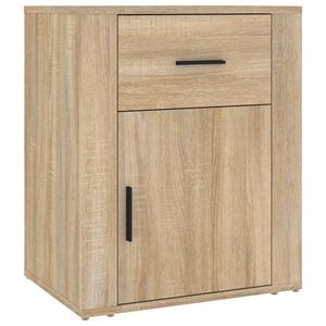 vidaXL Bedside Cabinet Sonoma Oak 50x36x60 cm Engineered Wood