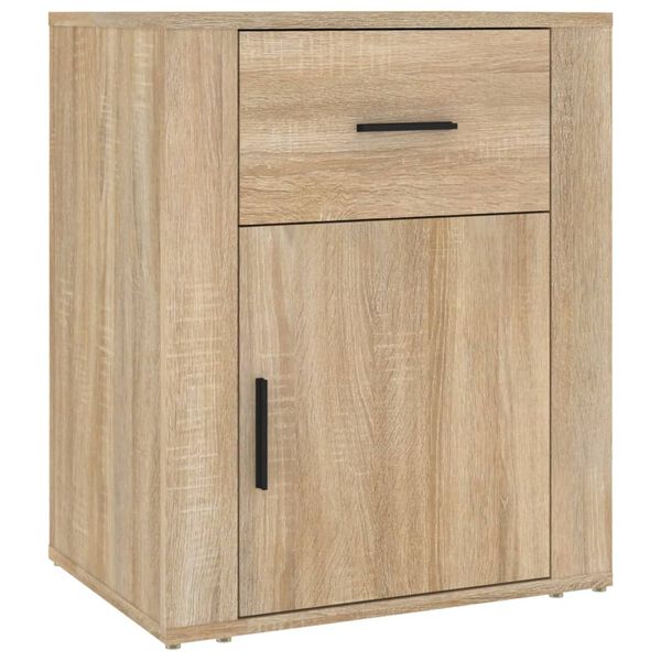 vidaXL Bedside Cabinet Sonoma Oak 50x36x60 cm Engineered Wood