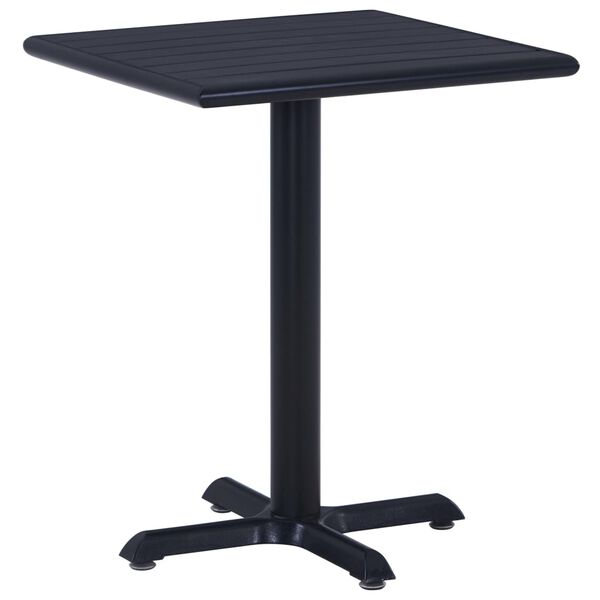vidaXL Garden Table Black 60x60x75 cm