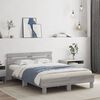 vidaXL Bed Frame with LED without Mattress Grey Sonoma 120x200 cm