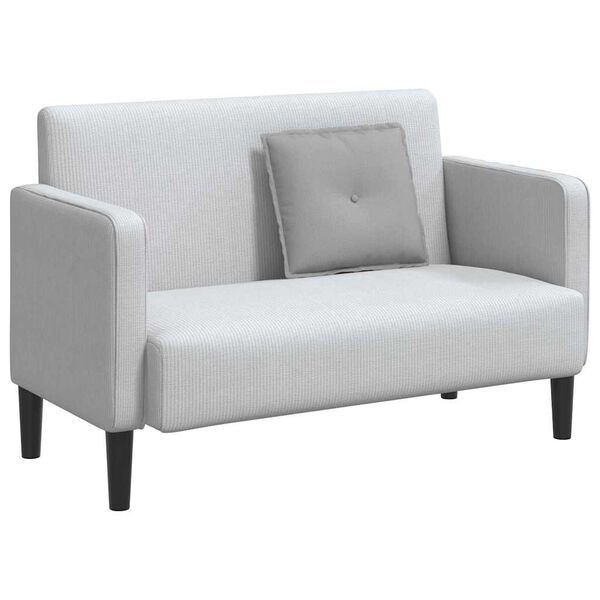 vidaXL Back Pillow Cloud Grey 50 x 19 x 45 cm Fabric