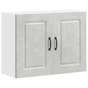 vidaXL Kitchen Wall Cabinet "Kalmar" Concrete Grey Engineered Wood