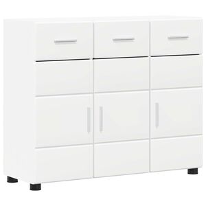 vidaXL Sideboard FLORIN 88.5 x 30.5 x 73 cm White Engineered Wood