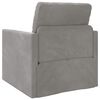 vidaXL Folding Sofa Bed Light Grey 74 x 77 x 81 cm Velvet