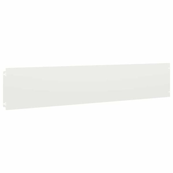 vidaXL Lawn Edgings 10 pcs White 20x103 cm Cold-rolled Steel