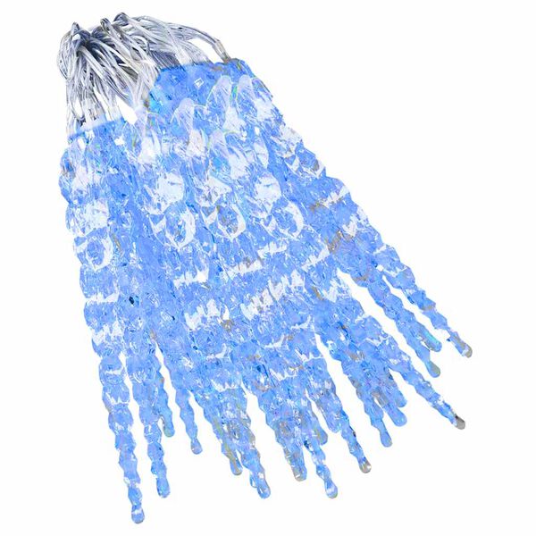 vidaXL Christmas Icicle Lights 40 pcs Blue Acrylic Remote Control