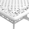 vidaXL 5 Piece Garden Dining Set White Cast Aluminium