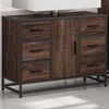 vidaXL Bathroom Sink Cabinet Brown Oak 80x33x60 cm Engineered Wood