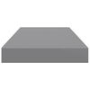 vidaXL Floating Wall Shelves 2 pcs Grey 50x23x3.8 cm MDF