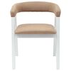 vidaXL Dining Chairs 2 pcs White 54 x 57 x 73 cm Solid Rubber Wood
