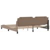 vidaXL Bed Frame without Mattress "Zadar" Cappuccino 200x200 cm Faux Leather
