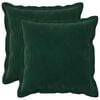 vidaXL Cushion with Pillow HOUTEN 2 pcs Dark Green Velvet