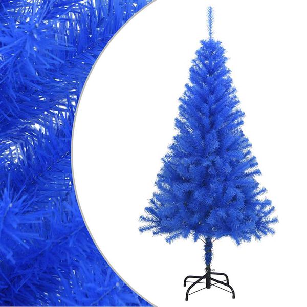 vidaXL Artificial Christmas Tree with Stand Blue 150 cm PVC