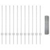 vidaXL Fence with Post Silver 0.8 x 25 m Steel