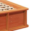 vidaXL Bed Frame Wax Brown 140 x 200 cm Solid Pine Wood