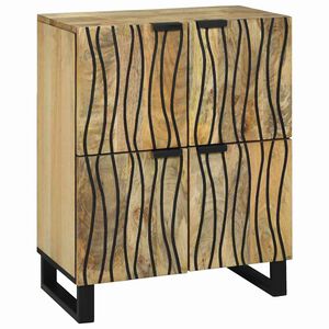 vidaXL Sideboard Brown 60 x 33 x 75 cm Solid mango wood