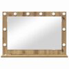 vidaXL Vanity Mirror Rectangular Artisan Oak 80 x 55 x 18 cm