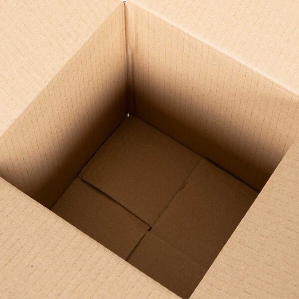 vidaXL Folding Box 50 pcs Natural 20 x 20 x 20 cm Cardboard