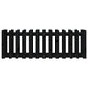 vidaXL Garden Raised Bed with Fence Design Black 150x50x50 cm Solid Wood Pine