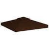 vidaXL 2-Tier Gazebo Top Cover 310 g/m² 3x3 m Brown