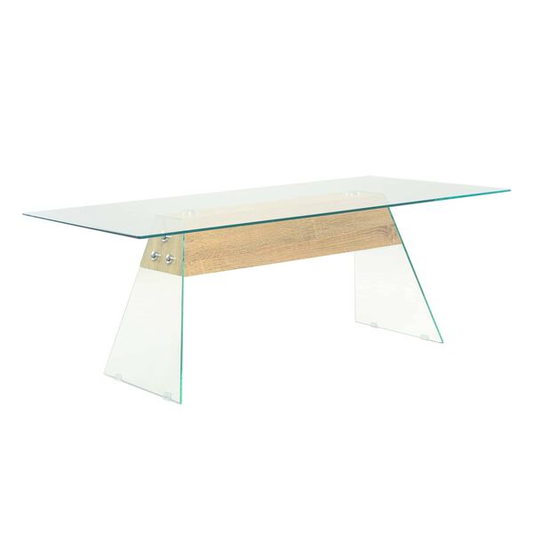 vidaXL Coffee Table Transparent 110 x 55 x 40 cm Glass