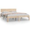 vidaXL Bed Frame without Mattress Solid Wood Pine 140x200cm