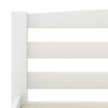 vidaXL Bed Frame without Mattress White Solid Pinewood 180x200 cm Super King