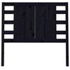 vidaXL Headboard Black 96x4x100 cm Solid Wood Pine