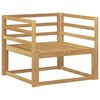 vidaXL Outdoor Middle Sofa Solid Acacia Wood White