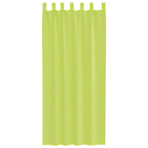 vidaXL Voile Curtains with Tab Top 2 pcs Apple Green