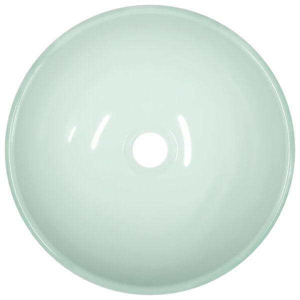 vidaXL Basin Tempered Glass 35x12 cm White