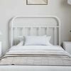 vidaXL Metal Replace Headboard White 100 cm