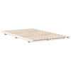 vidaXL Floor Bed Frame White 120 x190 cm Solid pine wood