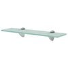 vidaXL Floating Shelves 2 pcs Glass 40x20 cm 8 mm