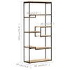 vidaXL Bookcase 80x30x180 cm Rough Mango Wood