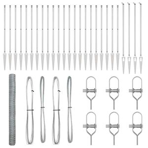 vidaXL Welded Wire Fence with Spikes 50 x 1.6 m (W x H)