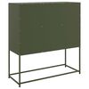 vidaXL Sideboard Olive Green 100.5x39x107 cm Steel