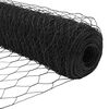 vidaXL Fence Post Grey 100 x 1.2 m (36 mm mesh) Steel and PVC