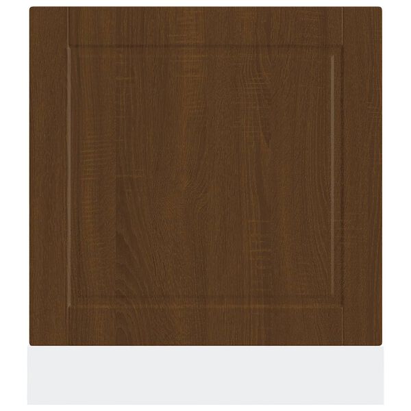 vidaXL Dishwasher Panel Porto Brown Oak 60x1.5x67 cm Engineered Wood