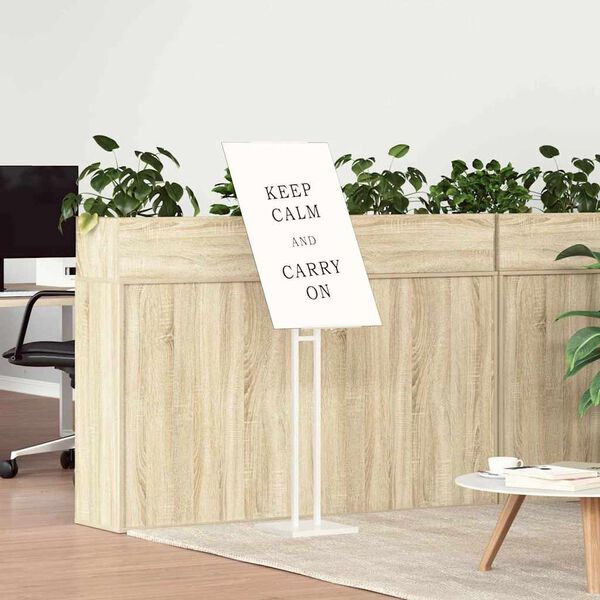 vidaXL Trade Show Displays White 26.5 x 26.5 x 150 cm Steel