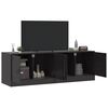 vidaXL TV Cabinets 2pcs Black 67x39x44 cm Steel