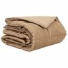vidaXL Summer Duvet Gold 140 x 220 cm Satin and Microfiber