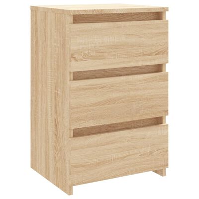 vidaXL Bed Cabinets 2 pcs Sonoma Oak 40x35x62.5 cm Engineered Wood