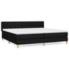 vidaXL Box Spring Bed with Mattress Black 160x200 cm Fabric