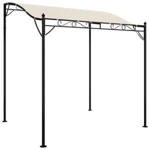 vidaXL Canopy Cream 2x2.3 m 180 g/m&sup2; Fabric and Steel