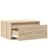 vidaXL Wall-mounted Bedside Cabinets with LED Lights 2 pcs Sonoma Oak