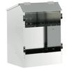 vidaXL Rabbit Feeder Silver 33.5 x 25.5 x 45.5 cm Galvanised Steel
