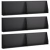 vidaXL Retaining Wall 6 pcs 80 x 12 x 50 cm Steel Black