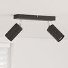 vidaXL Ceiling Spotlight Black 26 x 5.5 x 16.5 cm Steel